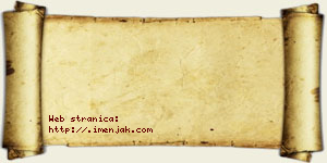 Aleksa Bzenić vizit kartica